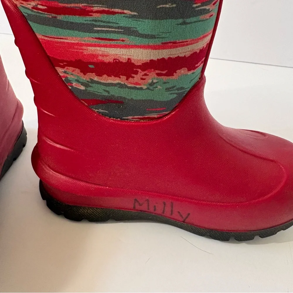 BOGS Kids Child Neo-Classic Rain Snow Boots‎ Pink -35F Size 10 Waterproof Warm